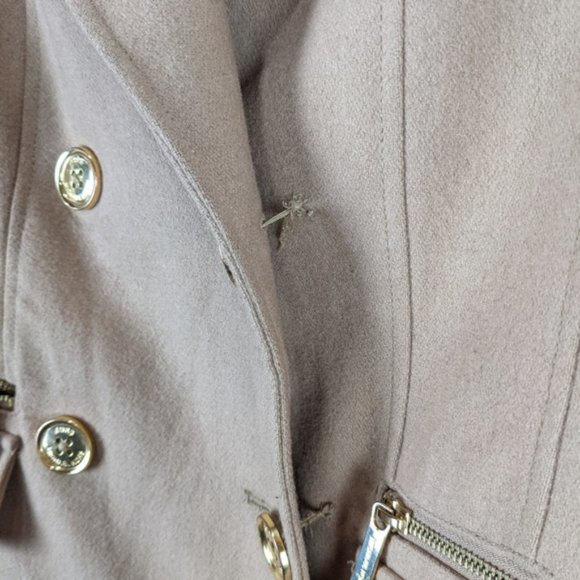 Michael Michael Kors Camel Wool Cashmere Coat Size 2 - Picture 5 of 10